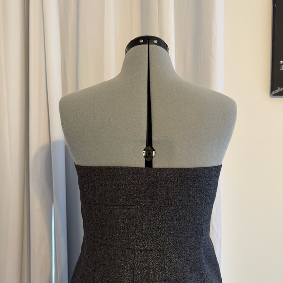 Theory Mica Conie Strapless Shimmer Wool Blend Cocktail Dress Women’s 12 - Picture 6 of 11